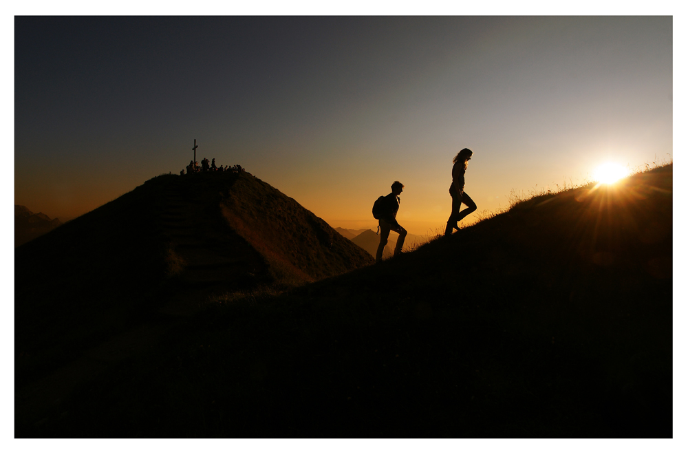 Sonnenuntergang am Diedamskopf