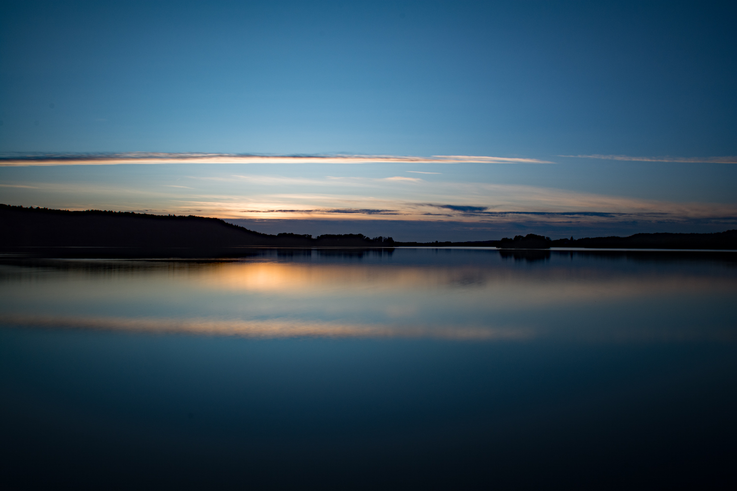 Sonnenuntergang am Dieksee