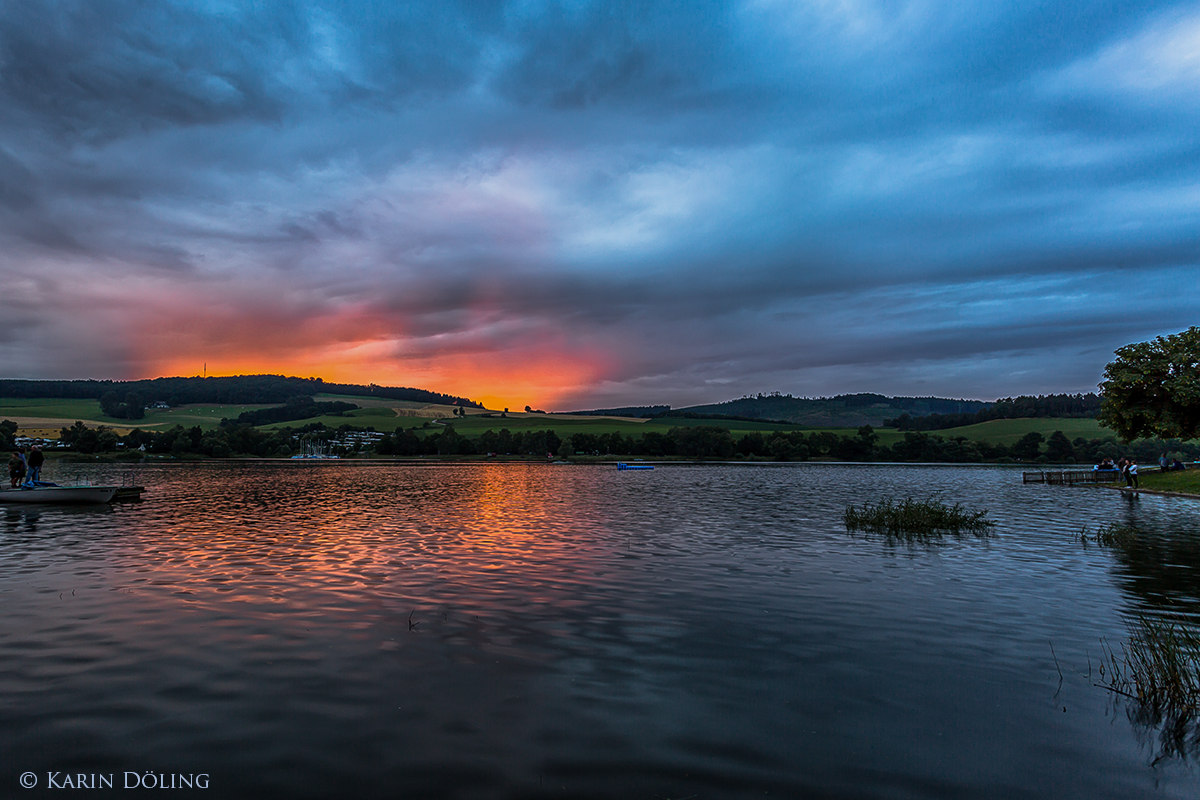 Sonnenuntergang am Diemelsee