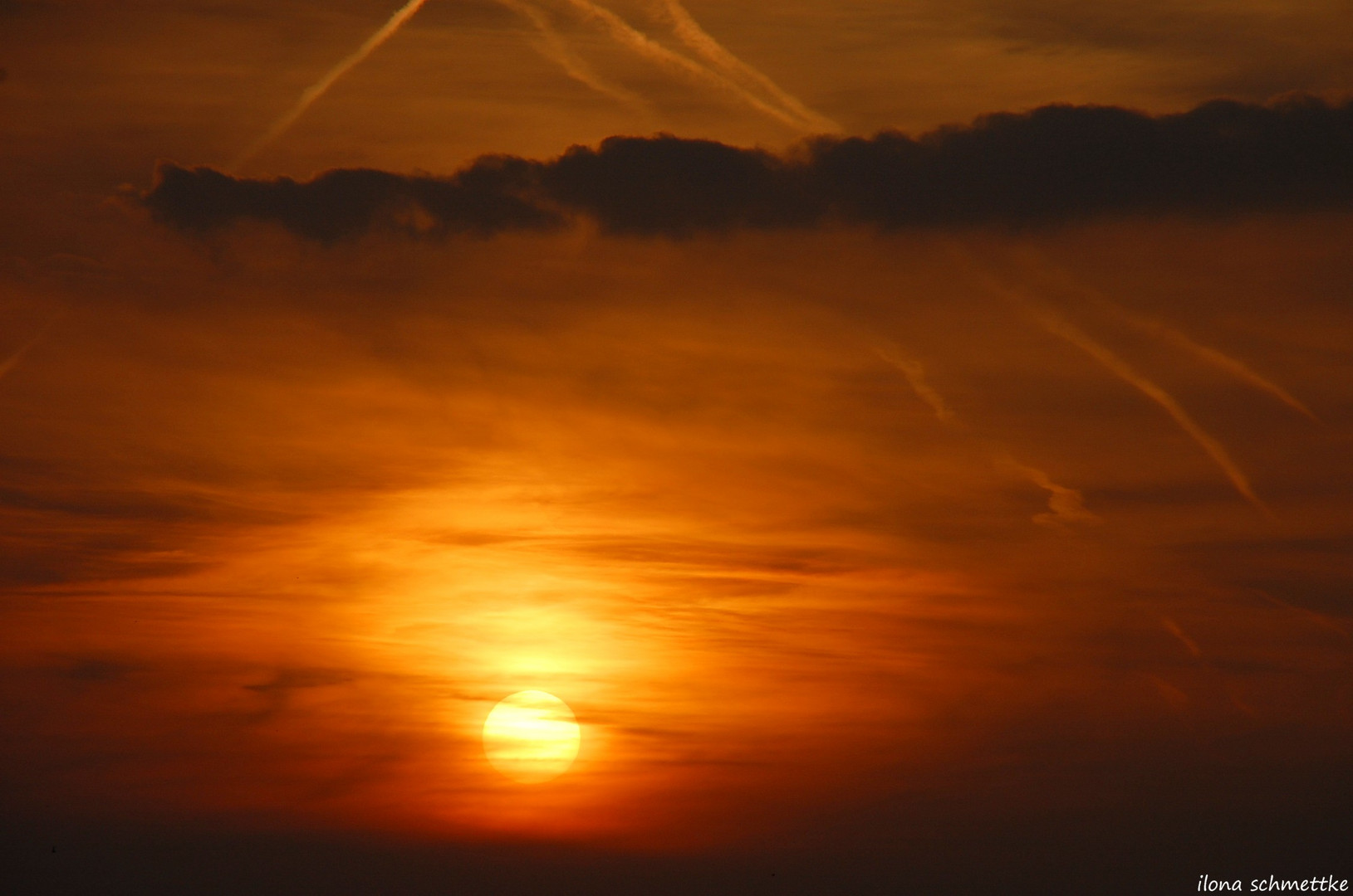 Sonnenuntergang am Dienstag