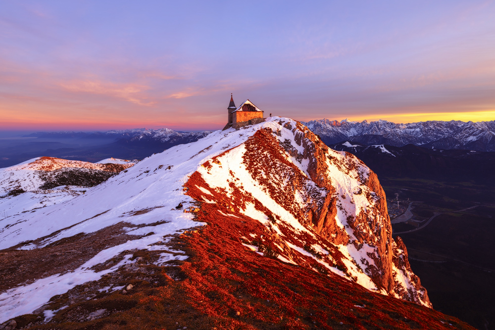 Sonnenuntergang am Dobratsch