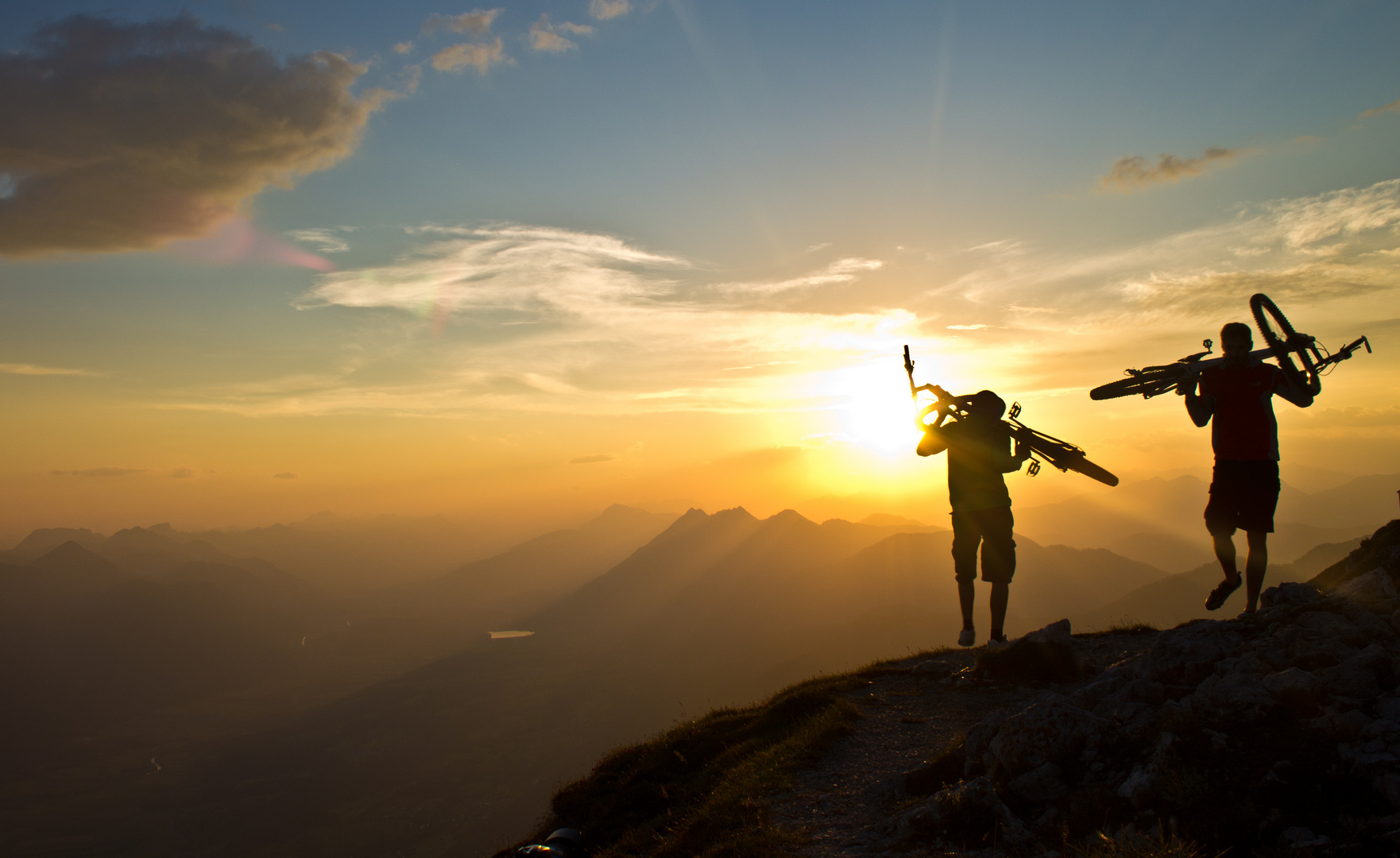 Sonnenuntergang am Dobratsch