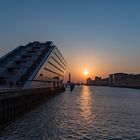 Sonnenuntergang am Dockland