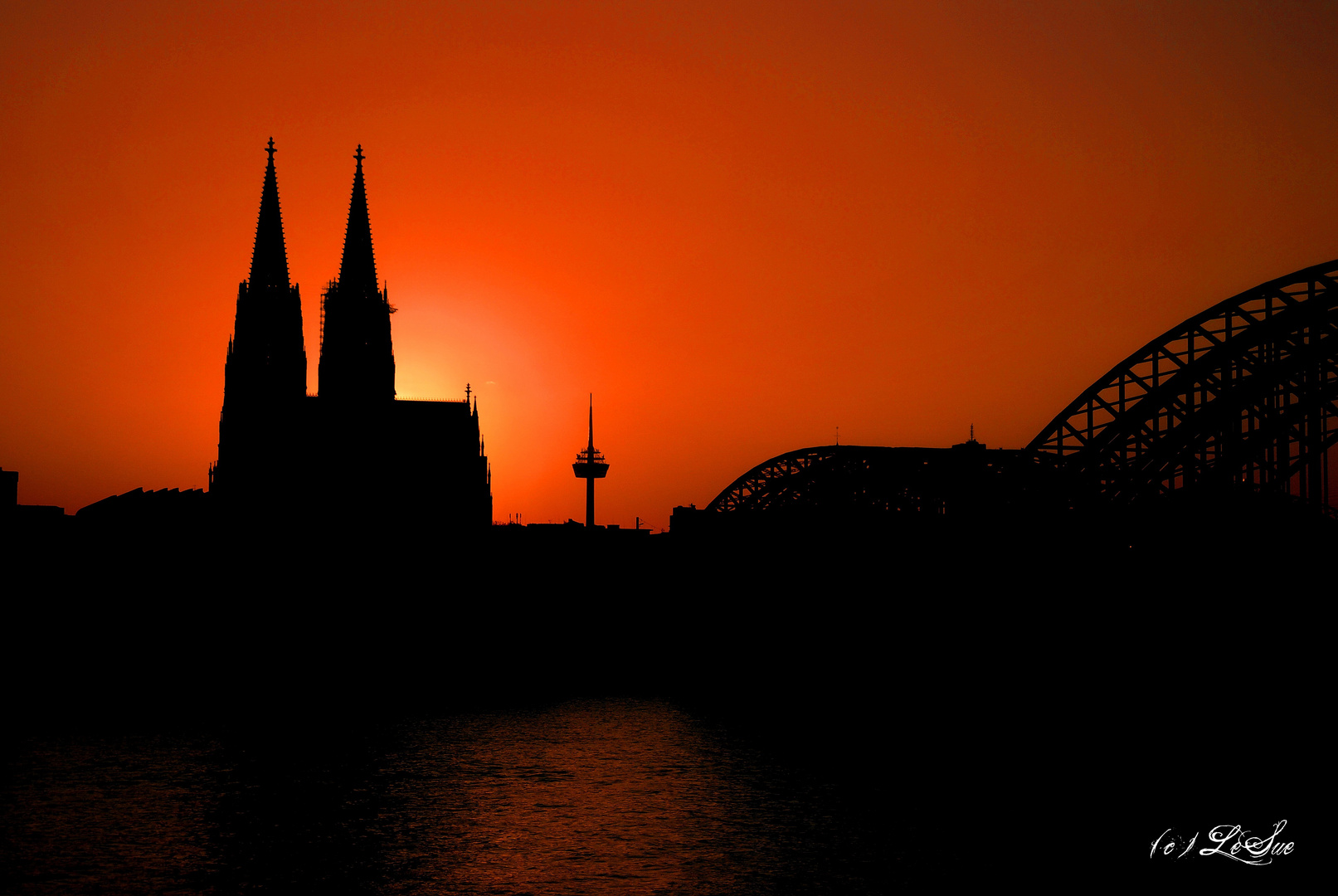 Sonnenuntergang am Dom