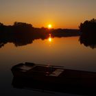 Sonnenuntergang am Donau