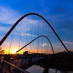 Sonnenuntergang am Doppelbogenbrücke