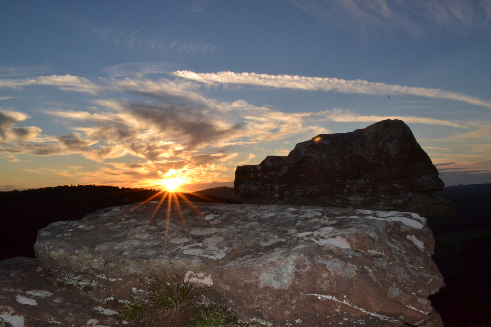 Sonnenuntergang am Drachenfels