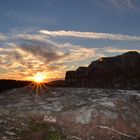 Sonnenuntergang am Drachenfels