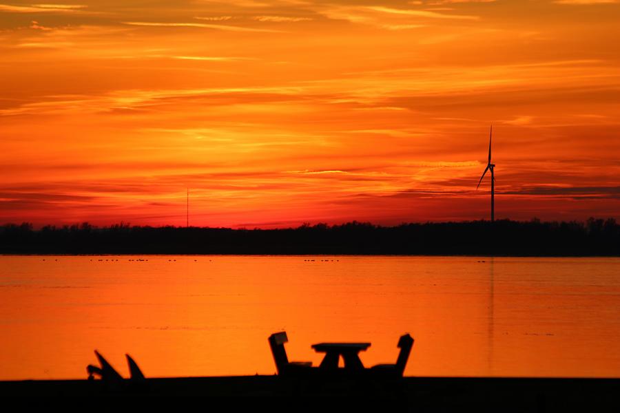 Sonnenuntergang am Dümmer See