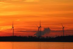 Sonnenuntergang am Dümmer See Januar 2017