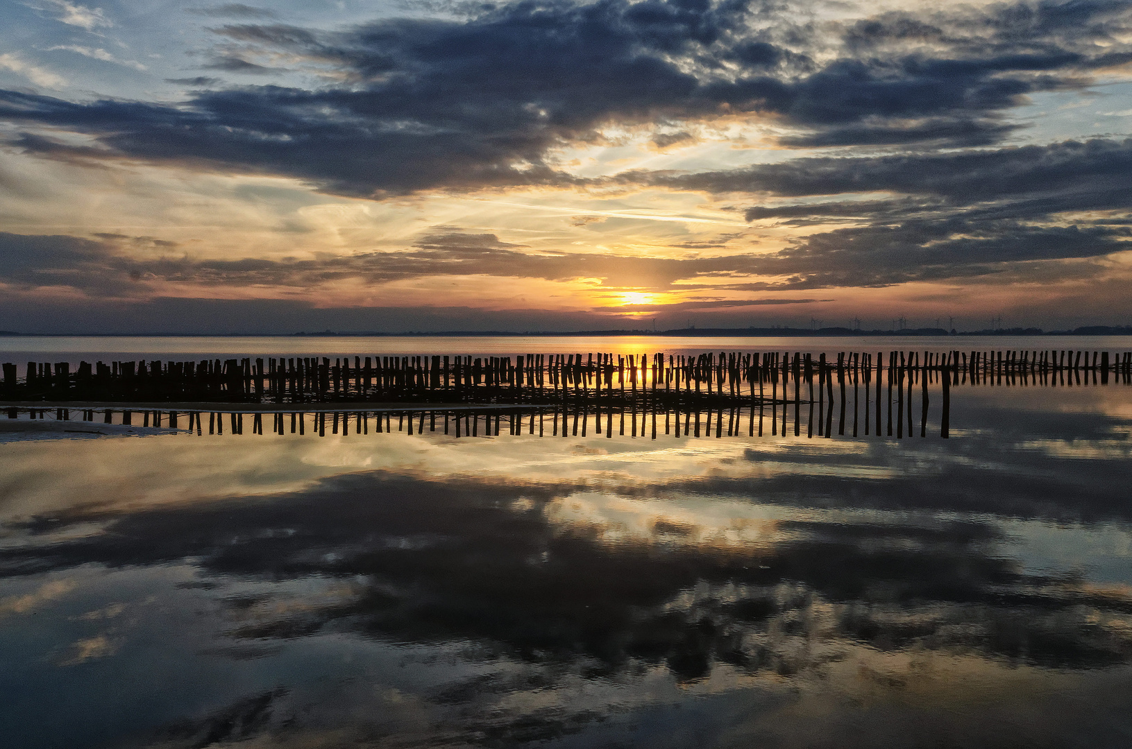 Sonnenuntergang am Dümmersee in Niedersachsen !