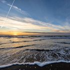 Sonnenuntergang am Dünenstrand Julianadorp Den Helder Niederlande