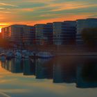 Sonnenuntergang am Duisburger Innenhafen