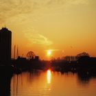 ---------- Sonnenuntergang am Eckernförder Innenhafen ---------