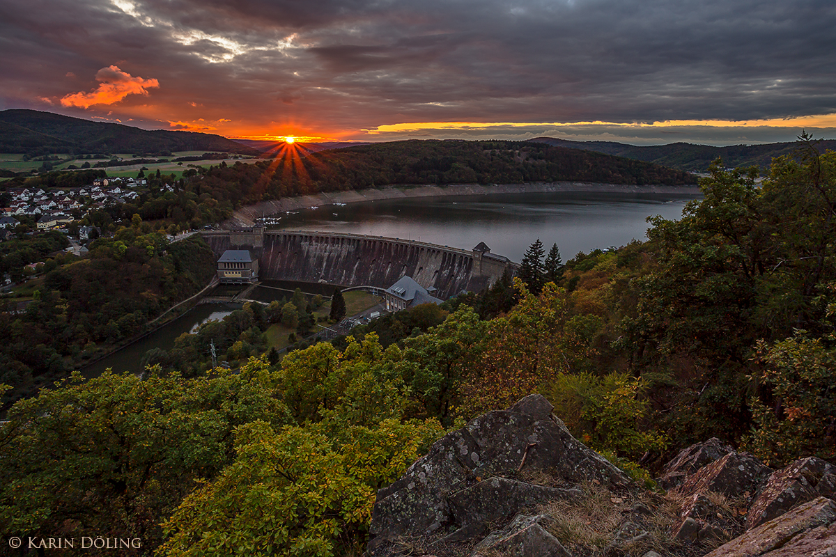 Sonnenuntergang am Edersee