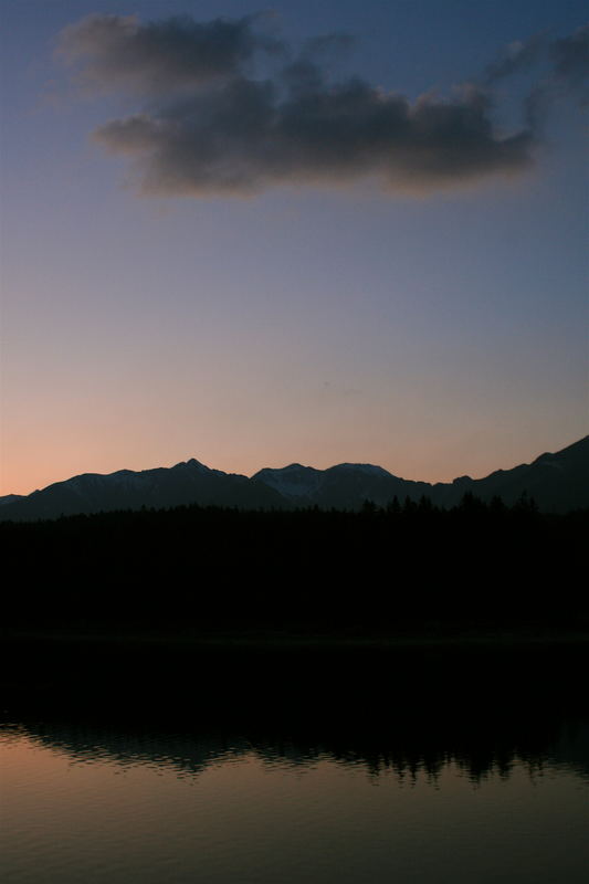 Sonnenuntergang am Eibsee