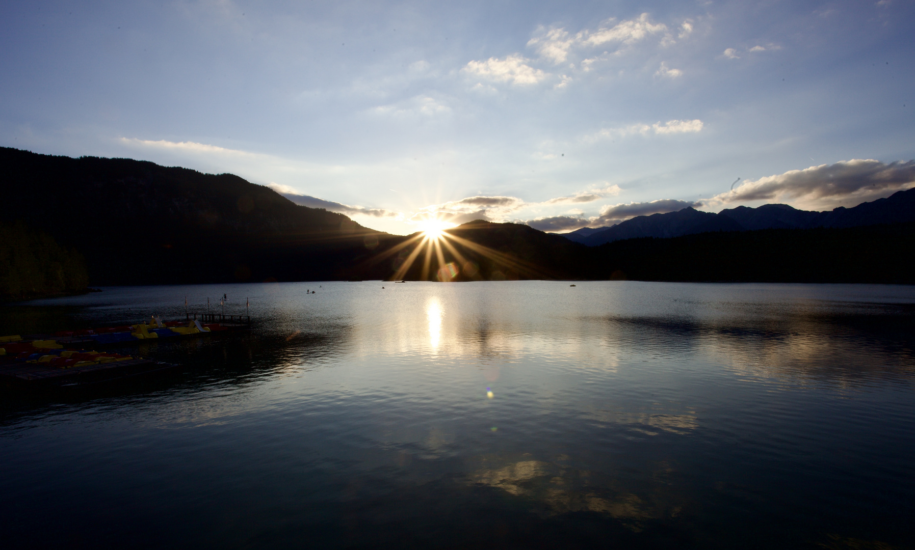 Sonnenuntergang am Eibsee 