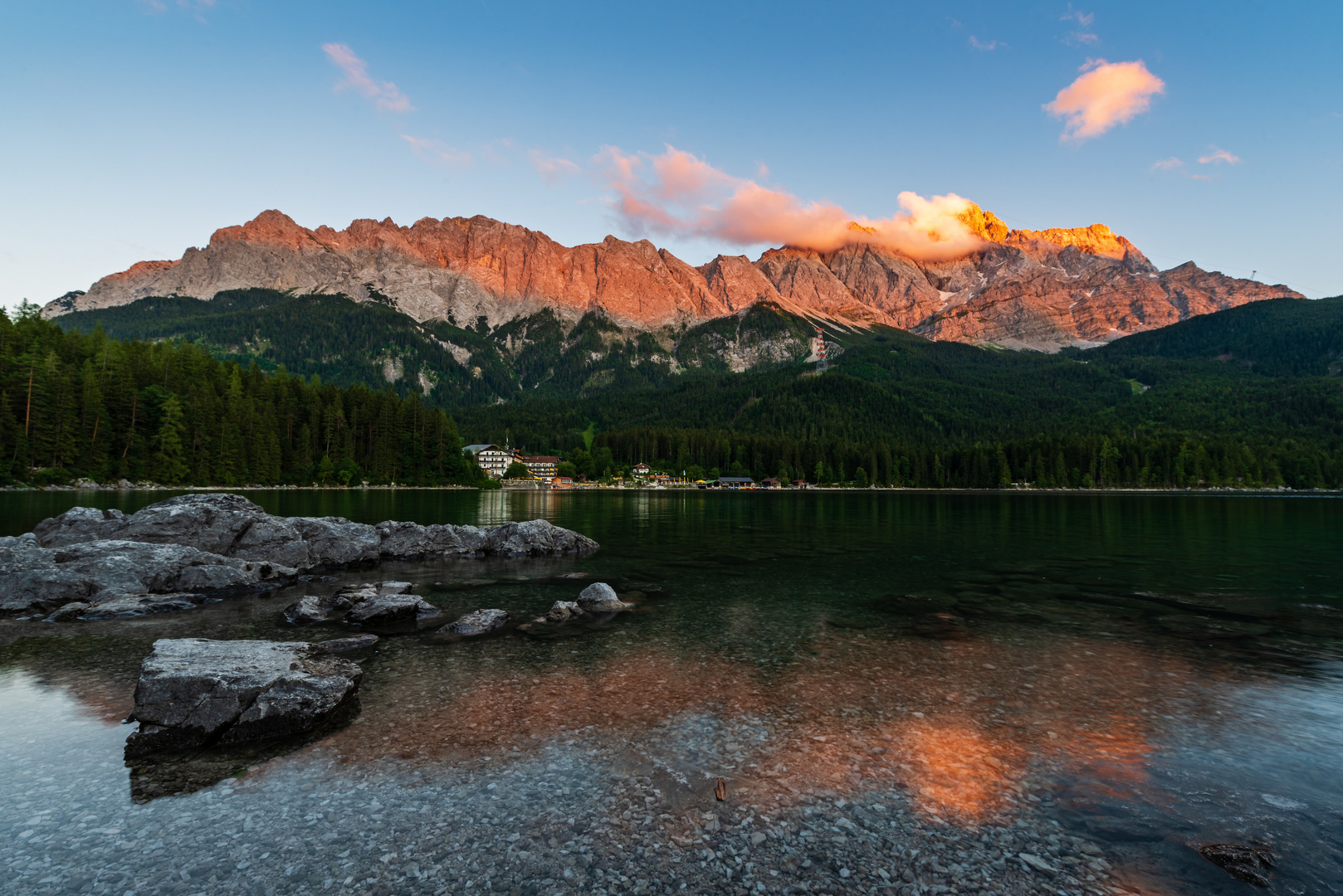 Sonnenuntergang am Eibsee