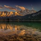 Sonnenuntergang am Eibsee.