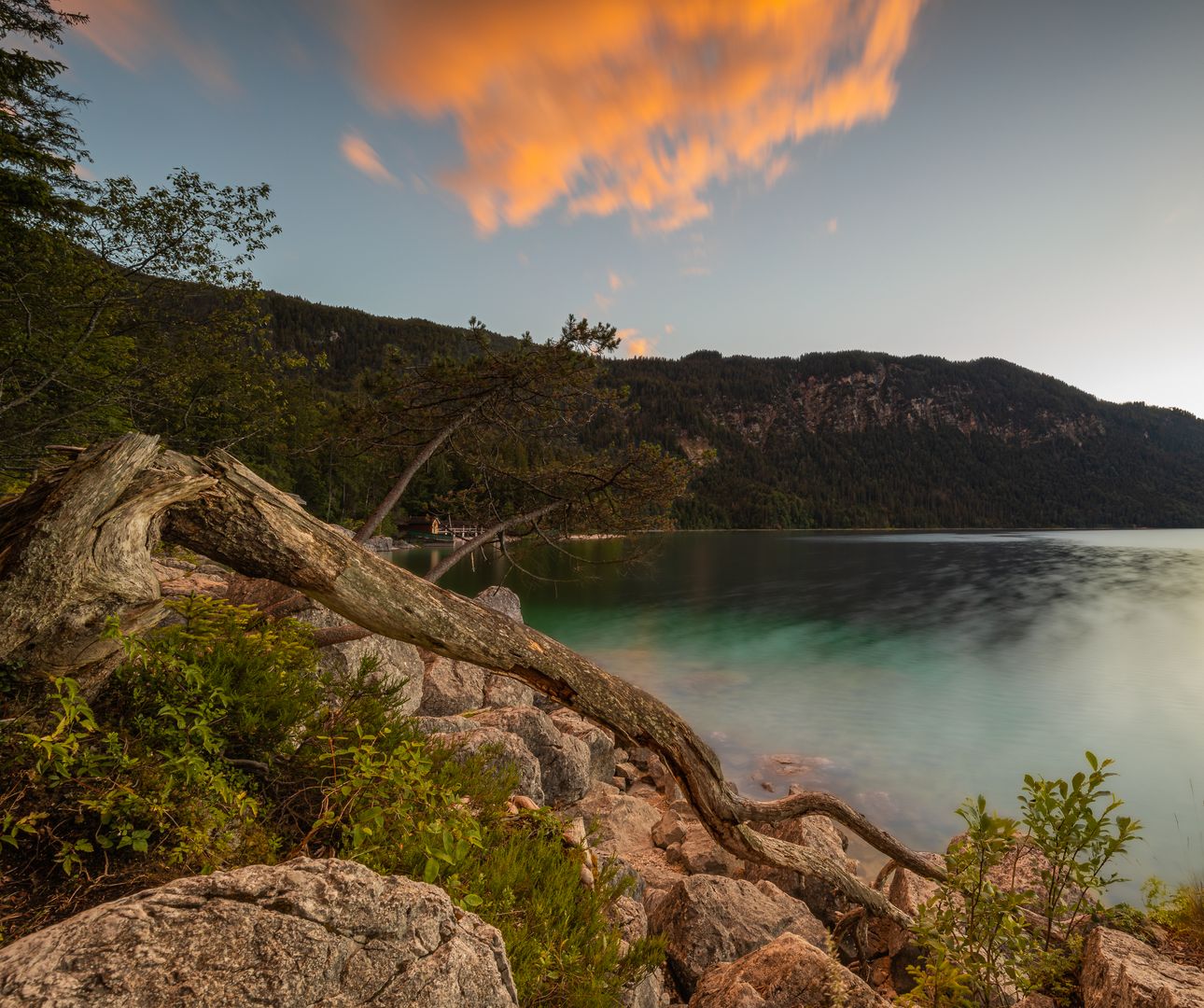 Sonnenuntergang am Eibsee