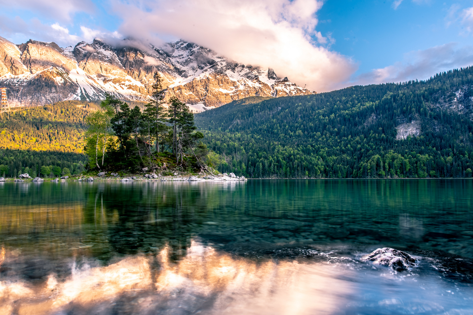 Sonnenuntergang am Eibsee