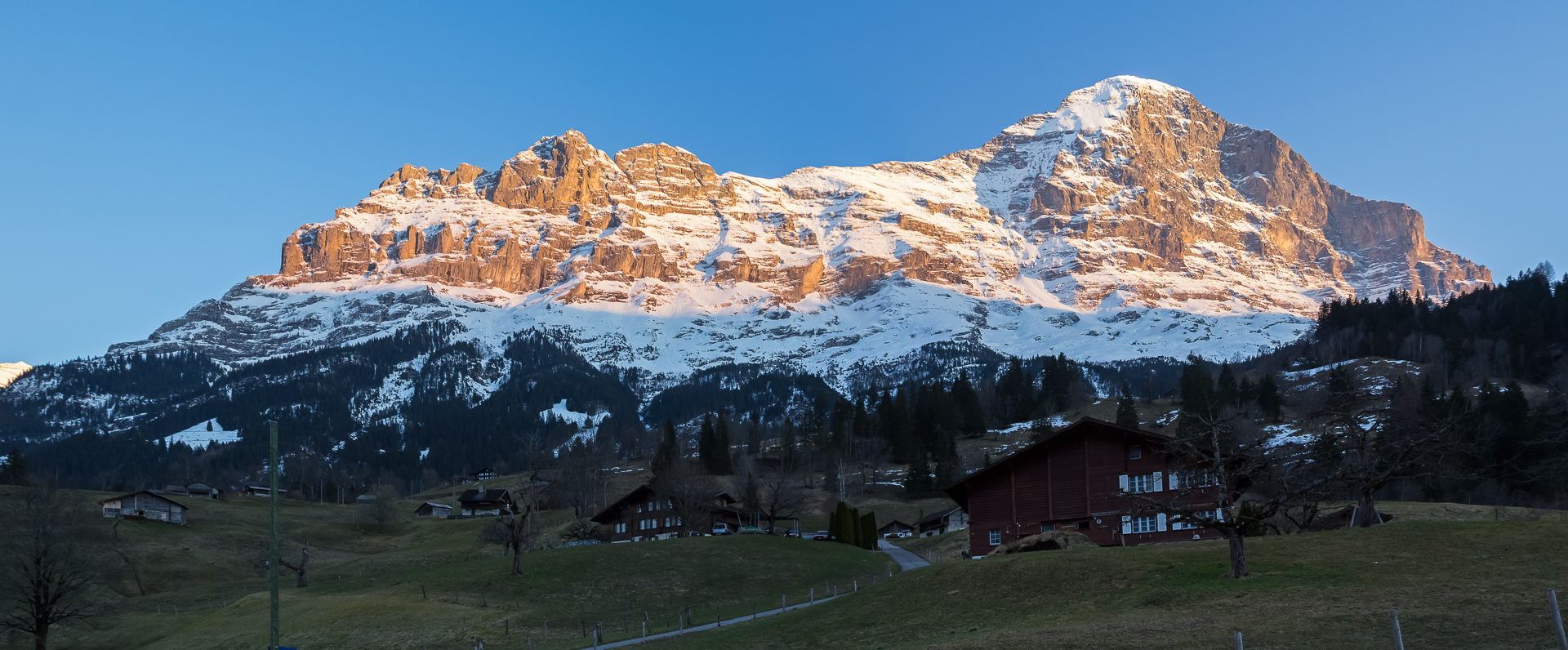 Sonnenuntergang am Eiger