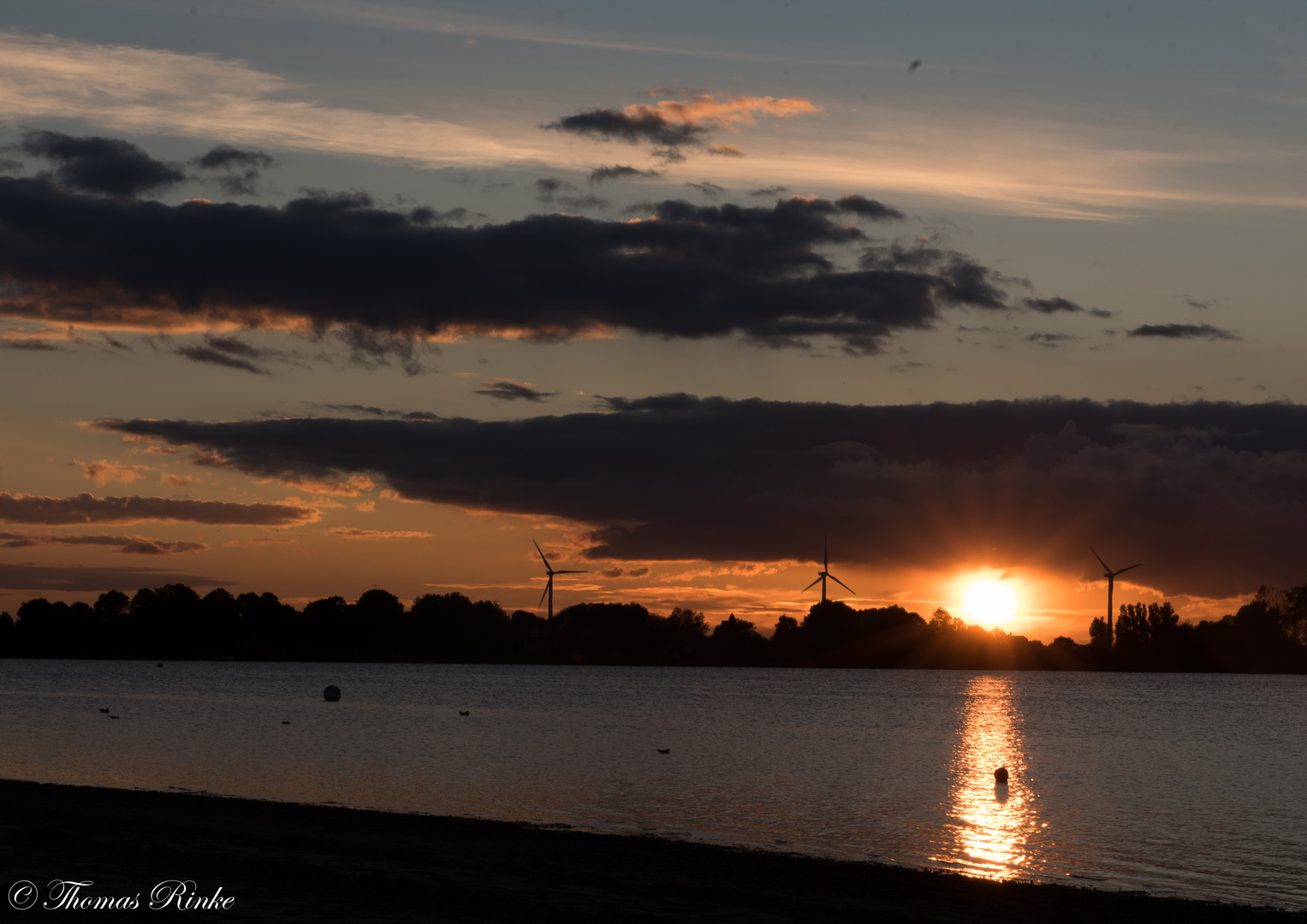 Sonnenuntergang am Einfeldersee