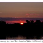 Sonnenuntergang am Elbe - Seitenkanal