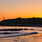 Sonnenuntergang am Elbstrand