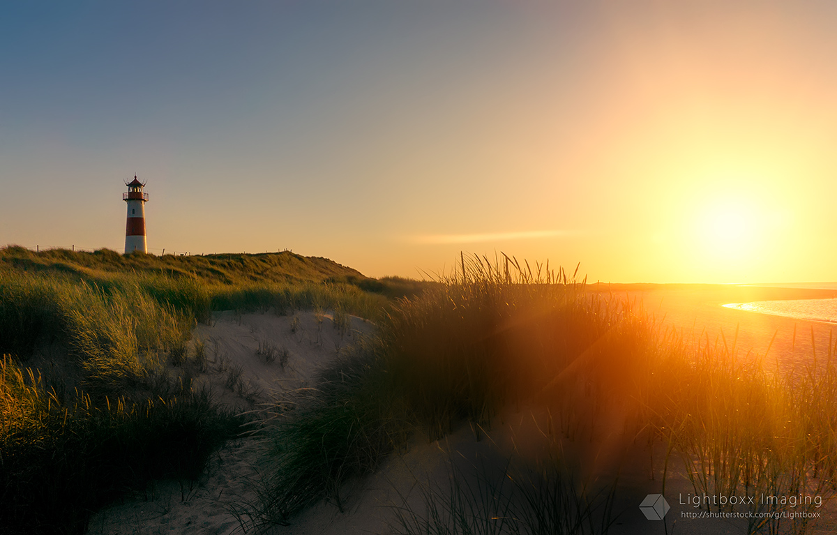 Sonnenuntergang am Ellenbogen, Sylt