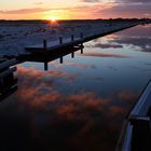 Sonnenuntergang am Ems-Jade-Kanal