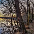 Sonnenuntergang am Ende des Weges