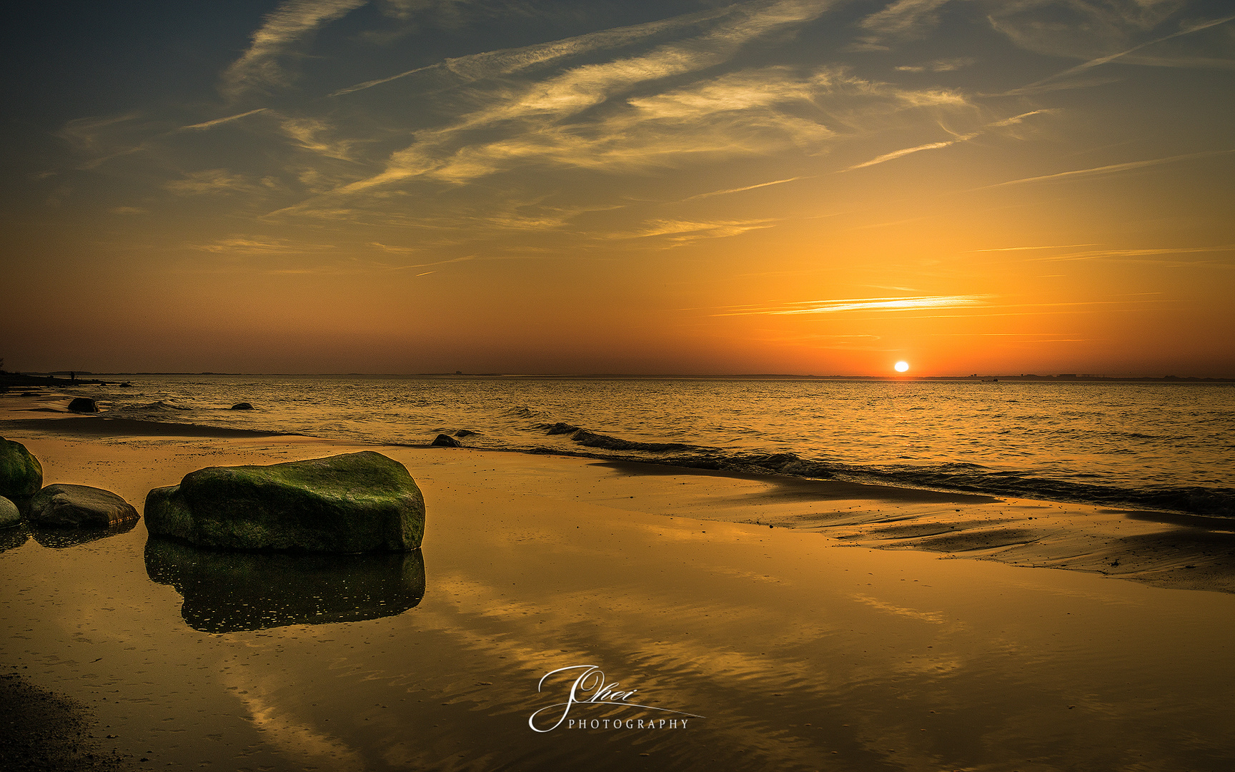 Sonnenuntergang am Ende eines wunderbaren Tages...