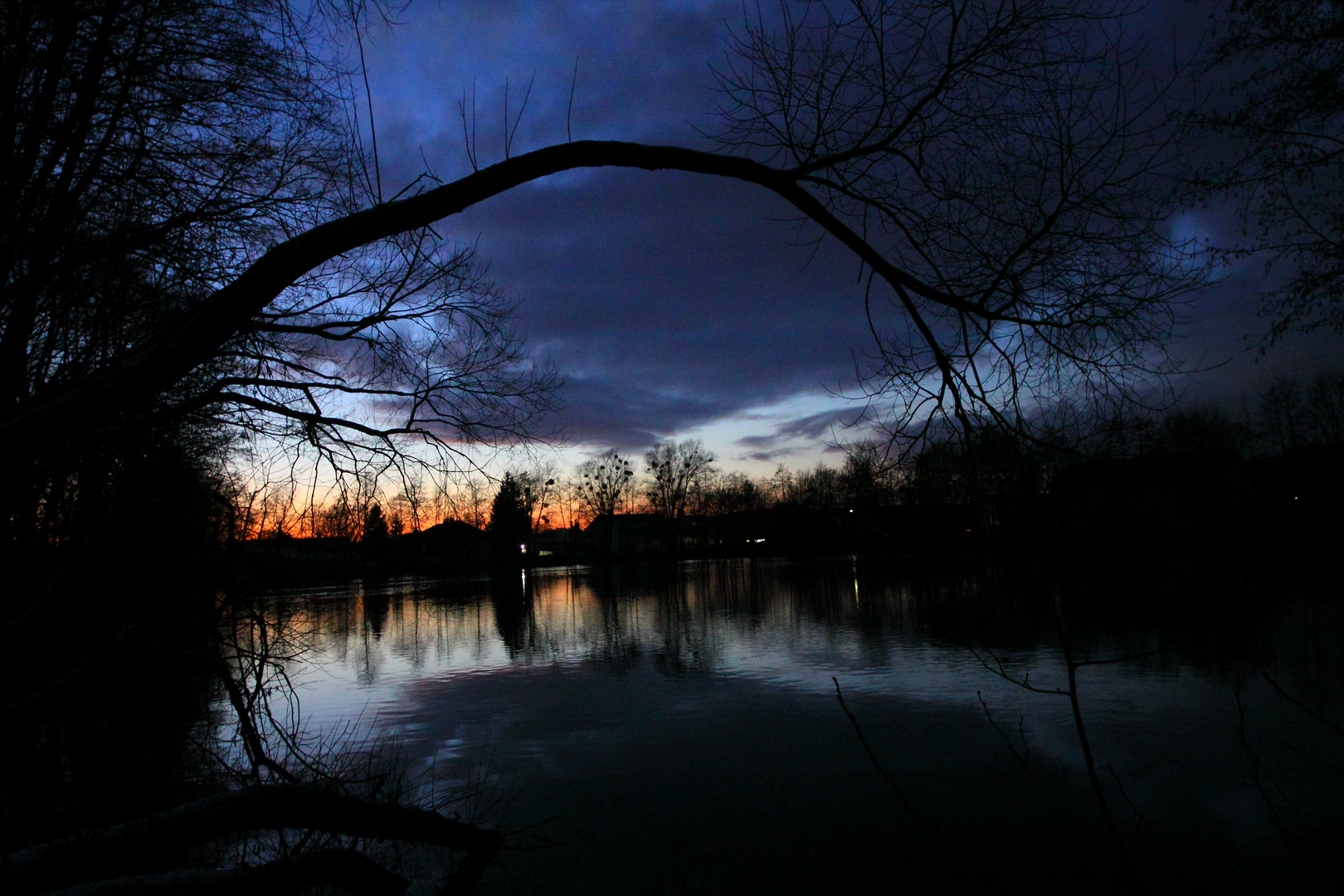 Sonnenuntergang am Entenweiher