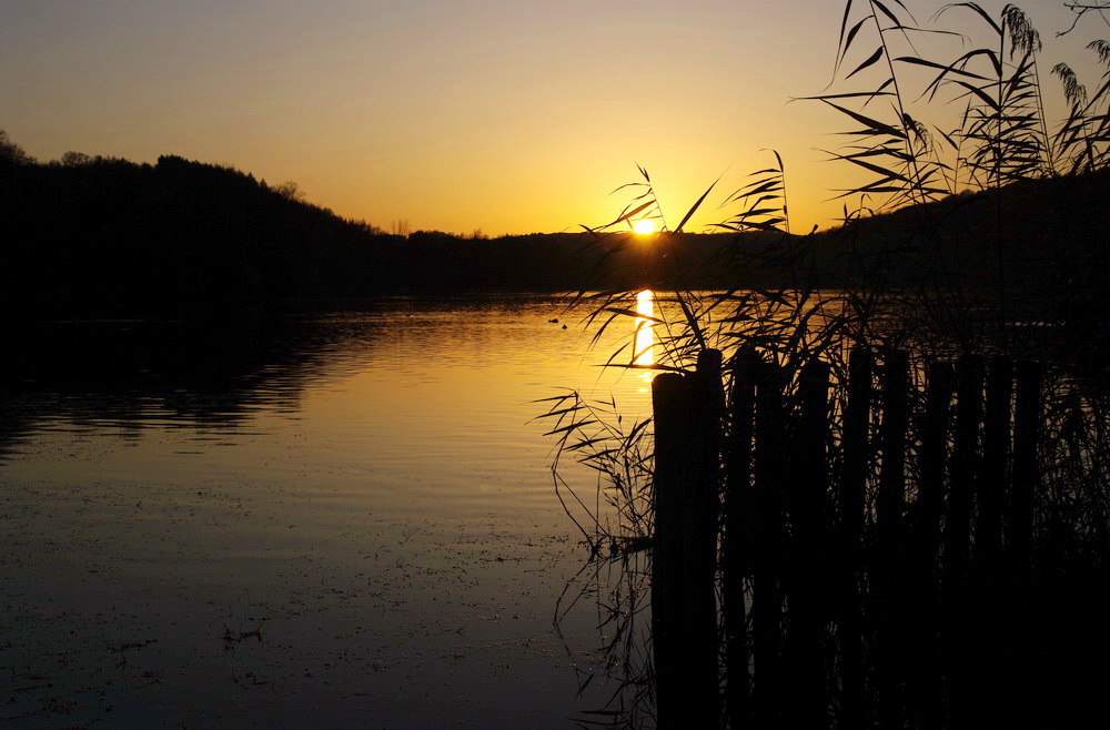 Sonnenuntergang am Epplesee