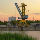 Sonnenuntergang am Erlanger Hafen