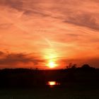 Sonnenuntergang am Eschenbacher Weiher