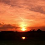 Sonnenuntergang am Eschenbacher Weiher