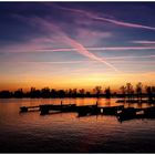 Sonnenuntergang am Etang du Stock