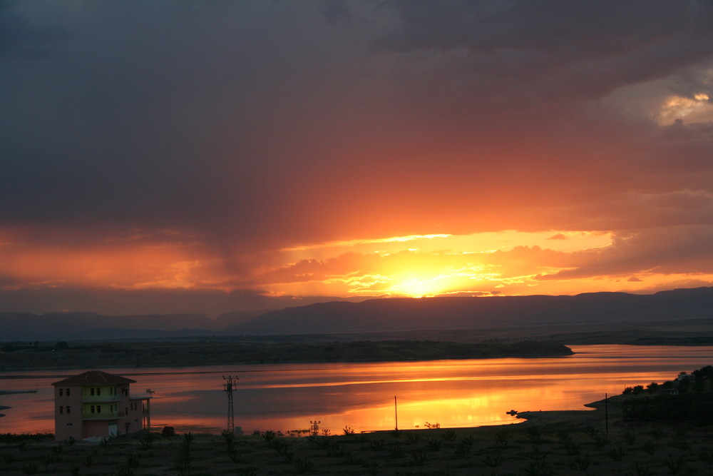 Sonnenuntergang am Euphrat