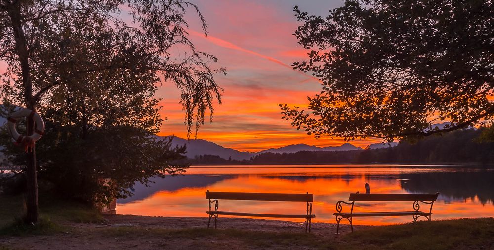 Sonnenuntergang am Faaker See