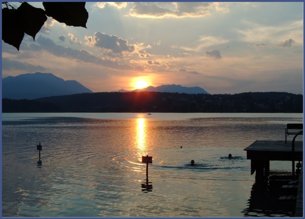 Sonnenuntergang am Faaker See