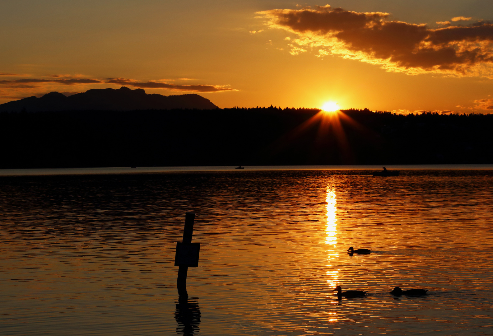 Sonnenuntergang am Faaker See