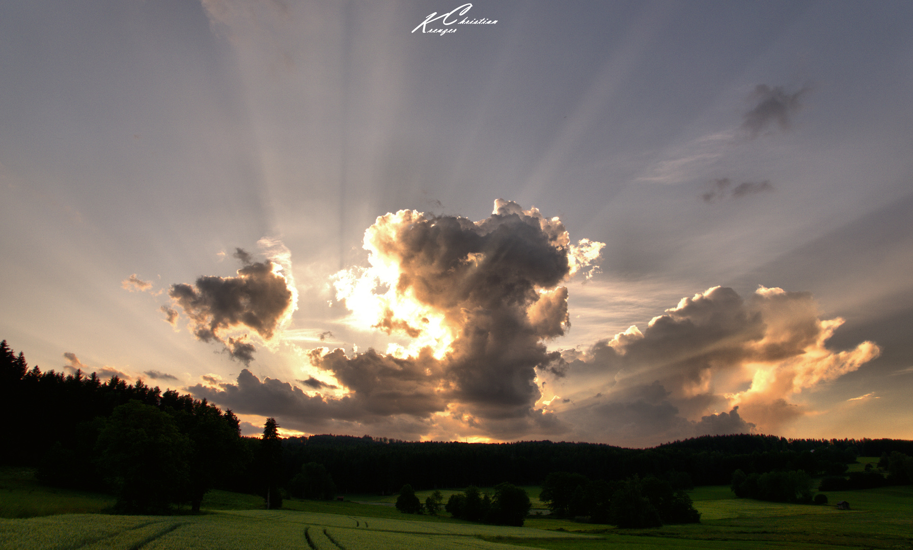 Sonnenuntergang am Fahrenweiher