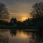 Sonnenuntergang am Fasanenschlösschen