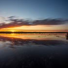 Sonnenuntergang am Federsee