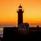 Sonnenuntergang am Felgueiras Lighthouse