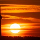 Sonnenuntergang am Fernsehturm Stuttgart