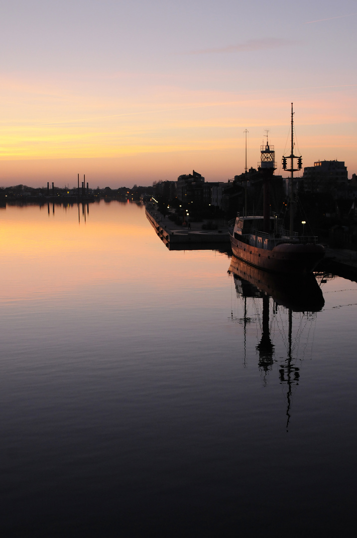 Sonnenuntergang am Feuerschiff