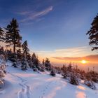 Sonnenuntergang am Fichtelberg